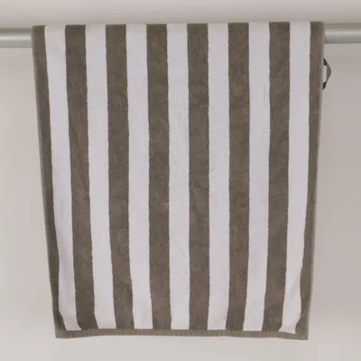 Badhanddoek (Beige, Wit) van Living Katoen