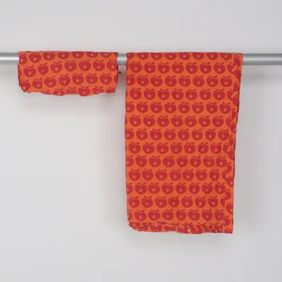 Sengesæt (Orange, Rød) fra Småfolk Bomuld