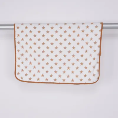 Babyfilt (Vit, Brun) från Carlo Baby Polyester