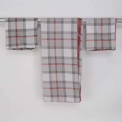 Sengesæt (Rød, Grå, Hvid) fra Meradiso Bomuld, Polyester