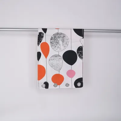 Öljettgardin (Vit, Flerfärgad) från IKEA Bomull, Polyester