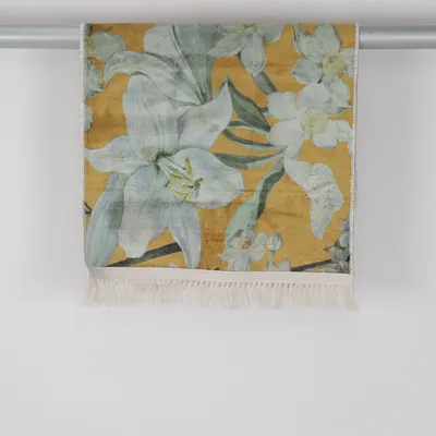 Kortluggad matta (Gul, Flerfärgad) från Essenza Bomull, Polyester, Polyuretan