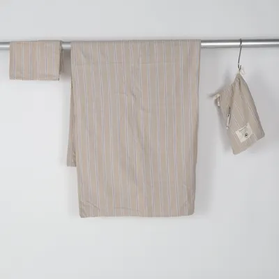 Bäddset (Beige, Vit) från Indiska Bomull, Linne