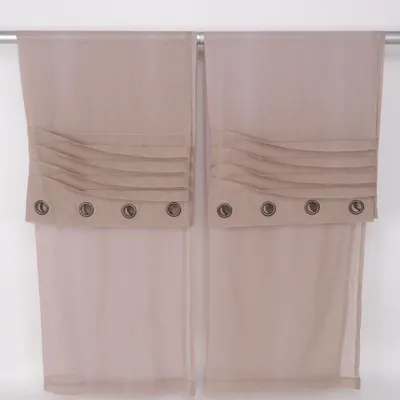 Öljettgardin (Brun)