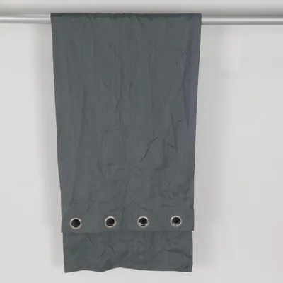 Eyelet curtain (Gray) from Hemtex Polyester, Viscose