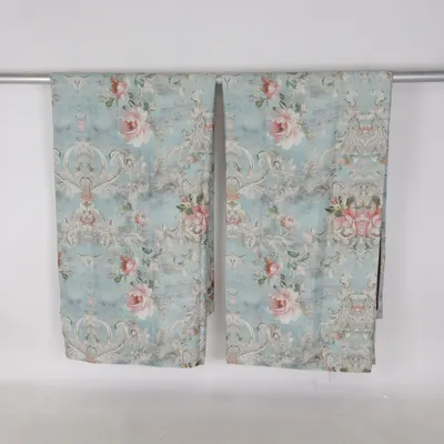 Gardinfag (Blå, Flerfarvet) Polyester