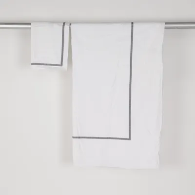 Bed set (White, Gray) from Mille Notti Organic cotton