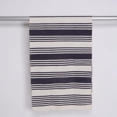 Vävd matta (Vit, Grå)