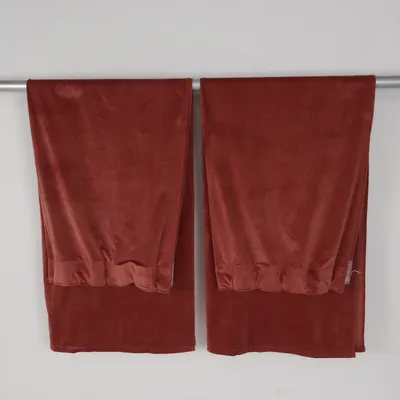 Plooigordijnen (Bruin) van Ellos Polyester