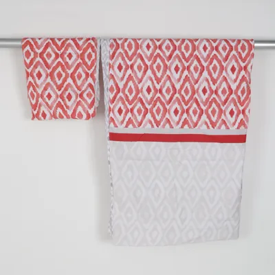 Dekbedset (Rood, Grijs, Wit) van Meradiso Katoen, Polyester