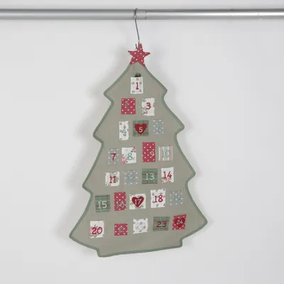 Adventskalender (Grön, Röd, Vit) från Greengate