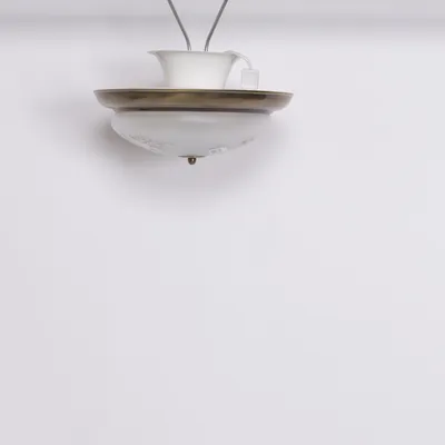 Taklampa (Guldfärgad, Vit)