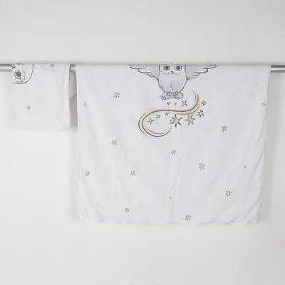 Täcke (Vit) från Harry Potter Bomull