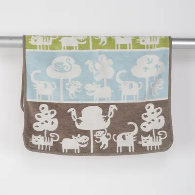 Babyfilt (Brun, Blå, Grön, Vit) från Klippan Ekologisk bomull