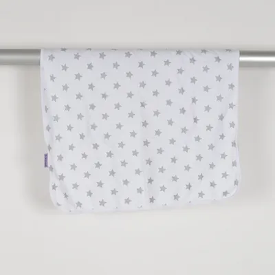 Babyfilt (Vit, Grå) från Dooky Bomull