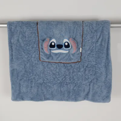 Deken (Blauw, Meerkleurig) Polyester