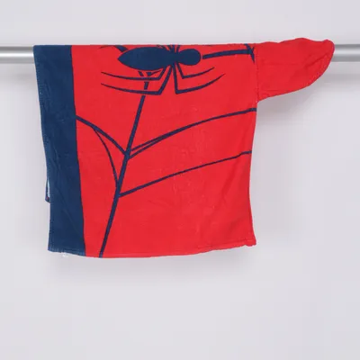 Badponcho (Rood, Meerkleurig) van Marvel Spiderman Katoen