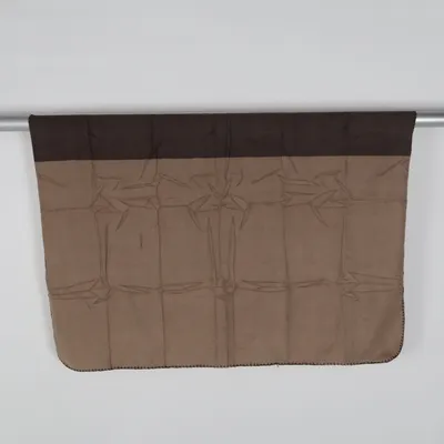 Filt (Vit, Brun) från Kosta Linnewäfveri Återvunnen polyester