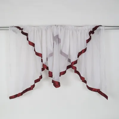 Sänghimmel (Vit, Röd) Polyester