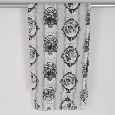 Rod pocket curtain (Black, White) from Hemtex Cotton