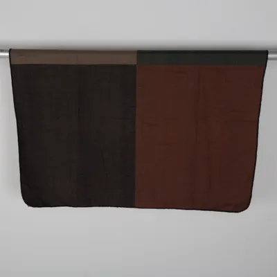 Couverture (Beige, Marron, Gris) Viscose