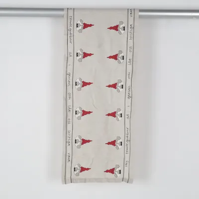 Löpare (Beige, Röd, Grå) från Hemtex Bomull, Linne
