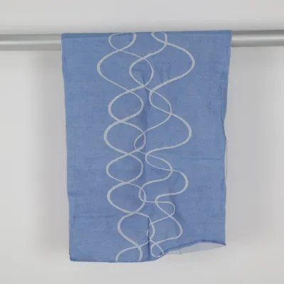 Table runner (Blue, White) from Klässbols Linen