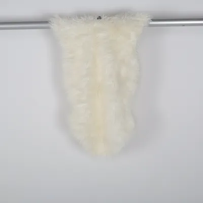 Long pile rug (White)