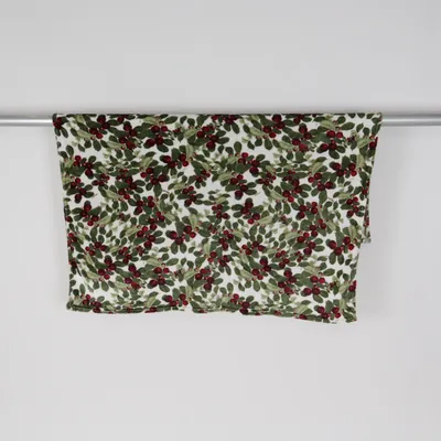 Blanket (White, Green, Red) from Rusta Home Polyester