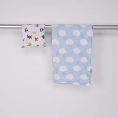 Bäddset (Vit, Flerfärgad) från Babblarna Baby