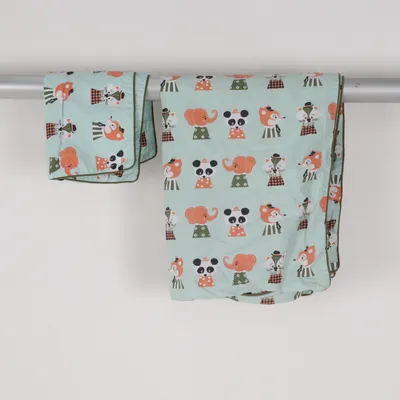 Parure de lit (Vert, Multicolore) de Ferm Living Coton biologique