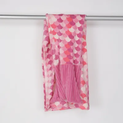 Deken (Roze, Meerkleurig) van Kenguru Polyester