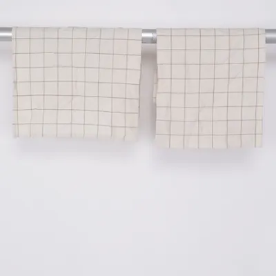 Rod pocket curtain (Beige) Cotton