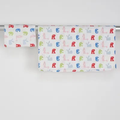 Bäddset (Vit, Flerfärgad) från Färg Form Sweden Bomull