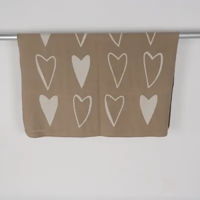 Filt (Beige, Vit) från Bercato Polyester