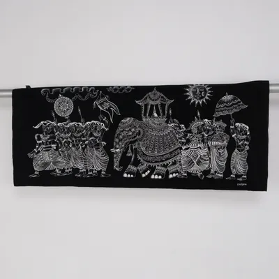 Tapestry (Black, Silver) from Srilanka