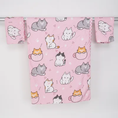 Sengesæt (Pink, Flerfarvet) Polyester