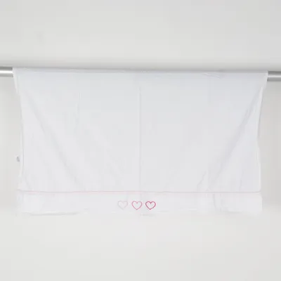Draps (Blanc, Rose) de Bambino Coton