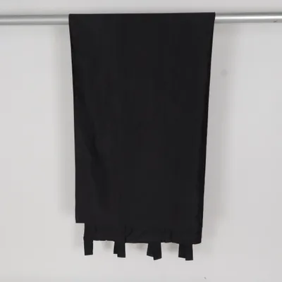 Rod pocket curtain (Black) from Jysk Polyester