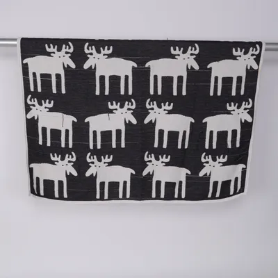 Pläd (Svart, Vit) från Klippan Bomull