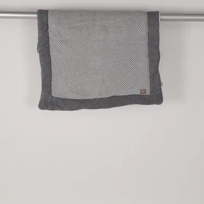 Babytæppe (Hvid, Grå) fra NG Baby Bomuld, Polyester