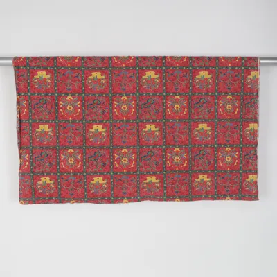 Textil (Röd, Flerfärgad)