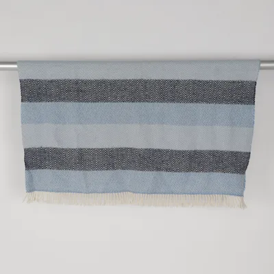 Blanket (Blue, White) from Høie of Scandinavia Wool