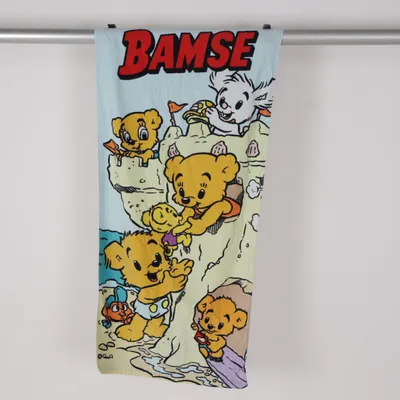 Beach towel (Blue, Yellow, Multicolored) from Bamse
