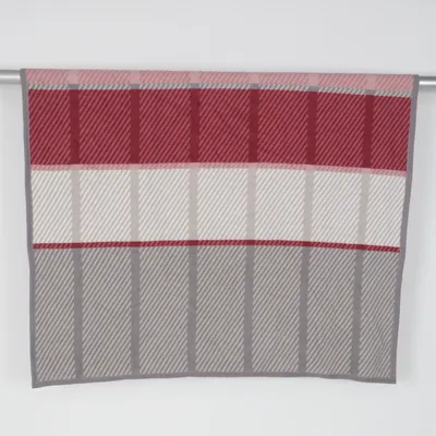 Filt (Grå, Röd, Vit) från Home Creation