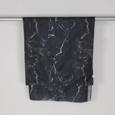 Shower curtain (Black, White) from Duschy Polyester