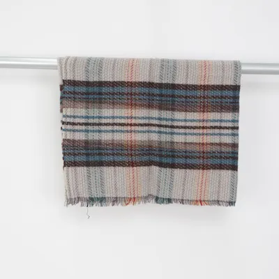 Plaid (Beige, Flerfarvet) fra Tweedmill Uld