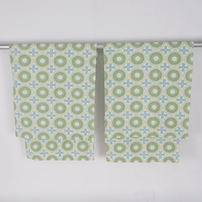 Gordijn aan roede (Wit, Groen, Blauw) van Spira