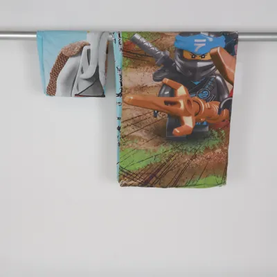 Bed set (Brown, Blue, Multicolored) from Character World Cotton