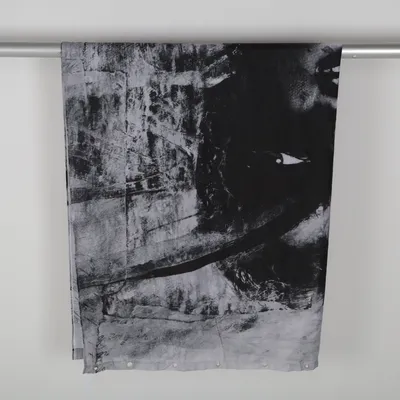 Shower curtain (Gray, Black, White) from Gynning Design Polyester